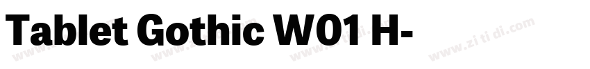 Tablet Gothic W01 H字体转换